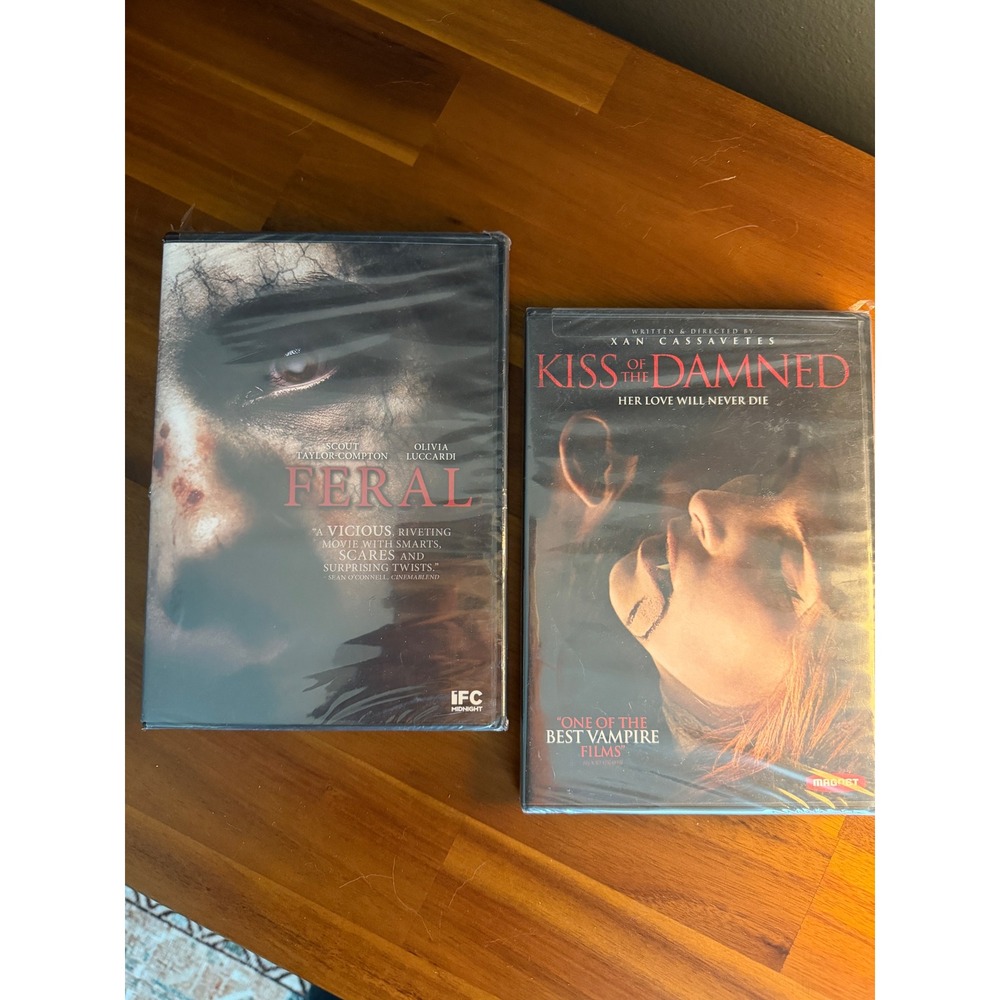 Horror DVD Bundle Feral IFC Midnight + Kiss of the Damned Magnet New Sealed